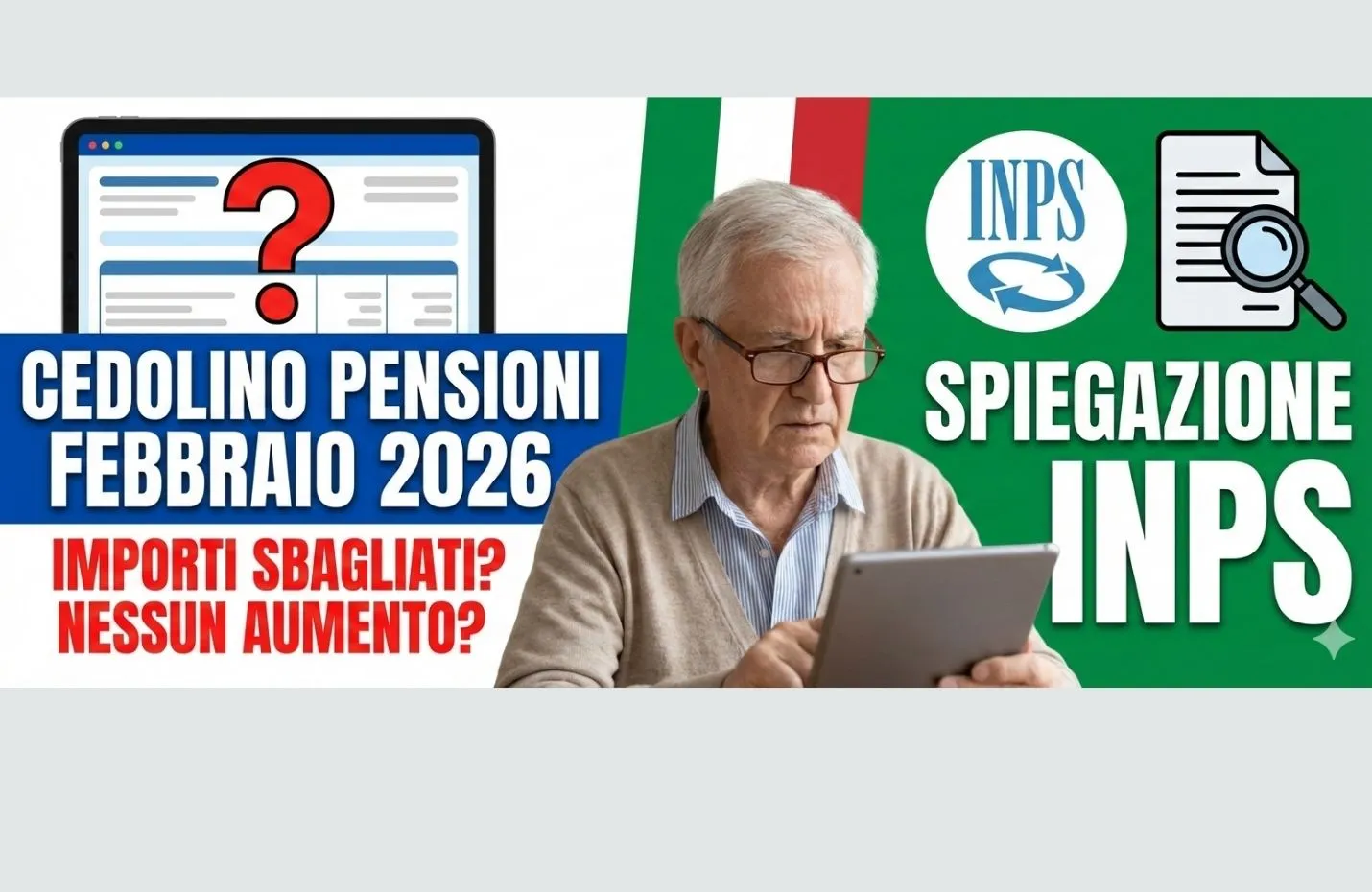 Cedolino Pensioni Febbraio 2026