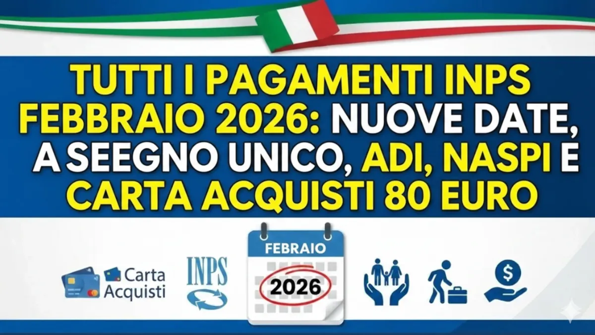 Tutti i Pagamenti INPS Febbraio 2026